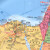 中东地图 沙特阿拉伯 埃及 伊朗 中英双语对照 字大清晰 折挂两用 约1.49*1.06米 交通路线