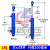 50缸径液压油缸双向液压缸升降式油顶3吨小型液压缸液压顶千斤顶 50200实心电镀