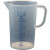 化科 精选优质 塑料量杯食品级加厚PP带刻度烧杯 烘焙工具奶茶 1000ml 蓝色刻线