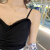 恺吉锐气质女神雪纺衬衫洋气时尚小心机上衣设计感长袖衬衣夏季薄款 黑色 吊带 S 80-斤