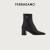 菲拉格慕（Ferragamo）女士黑色踝靴 0769102_1D _ 65 /37码礼物送女友
