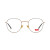 李维斯（Levi's）眼镜框 全框近视眼镜架黑金色潮流时尚金属近视眼镜架男女士款 眼镜架 LS105330ZC C01 50mm
