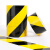 遄运警示胶带黑黄斑马线警戒隔离地板地标贴地面标识划线分区定位胶布 黑色4.8cm宽x33米长