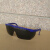 lieve定制护目镜防飞溅防风沙安全透明防护眼镜 劳保眼镜 工作护目镜 蓝架电焊深色墨镜