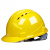 安全帽工地国标加厚abs透气领导建筑工程施工劳保安全帽男定制印字 黄色 国标防砸V-1X型