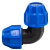赫思迪格 PE快接接头 快速抢修接头 PE快接管件配件 25快速三通（蓝帽）HGJ-1765