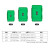 保联密封防水零件配件工具收纳盒小号小型精密仪器设备安全防护箱 (小号)精仪盒(绿) 海绵内衬
