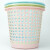 海斯迪克 多功能办公室卫生间垃圾桶 塑料垃圾桶镂空垃圾桶纸篓 颜色随机1个 HKT-392