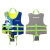 儿童救生衣专业大浮力男女游泳背心浮游求生衣马甲免充气 蓝色（1008款） XL