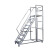 不锈钢登高车可移动登高梯带轮移动平台梯子安静防锈仓库理货梯子 304不锈钢银色平台离地25米