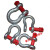 广东精品G209弓形美式卸扣吊装合金钢锁扣D型卡口马蹄吊环钢丝绳 4.75吨