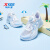 特步（XTEP）【蝶舞】女童鞋夏季新款网面透气运动鞋中大童凉鞋框子鞋跑步鞋子 微波蓝/新白色 35码