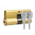 SISAV 防盗门锁芯铜C级锁芯入户门锁具 配7把钥匙 90mm37.5+52.5