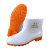 风一顺(FENGYISHUN) 耐油耐酸碱卫生雨靴 506 矮筒 高16cm 白色 41码 1双