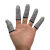 定制防割指套劳保手套加厚耐磨保护手指防刺伤工作手指护套指尖保 5级防割指套1双XL码灰色边