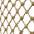 阿力牛 AQJ110 麻绳网孔防护网 顶棚景区护栏网隔离网  菱形打结网  10mm绳粗10cm网孔2×5m   