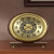 汉时（Hense）台钟客厅钟表家用装饰坐钟欧式木质时钟电视柜静音座钟HD297 黄铜框+鲍鱼贝壳盘 -石英机芯