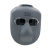 电焊面罩全脸部防护面罩 电焊眼镜工业防护眼睛防灰防目眼镜 BX黑色面罩+灰色+绑带