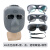 电焊面罩全脸部防护面罩 电焊眼镜工业防护眼睛防灰防目眼镜 BX灰色面罩+深绿灰透3色+绑带