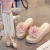 琳可人女士拖鞋外穿2024夏季新款网红坡跟厚底凉鞋花朵高跟凉拖仙女 粉红色A款 35