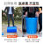 定制大号圆形垃圾桶户外环卫工业大容量家商用厨房加厚带盖塑料收纳桶 50升蓝色无盖不送袋子