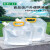 户外塑料便携折叠水袋露营烧烤大容量储水袋带提手2.5公斤5升10L 2.5L透明袋*1个