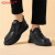 奥康（Aokang）商务休闲鞋男2024夏季新款软底皮鞋英伦潮流板鞋正装男鞋 黑色 39