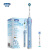 欧乐B（Oral-B）电动牙刷3D声波震动成人充电式牙刷家用口腔护理P4000情侣牙刷 P4000淡蓝标配含2刷头1支