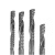 筑筠 铣刀 单刃螺旋铣刀 PVC塑料板铣刀 3.175*17*38.5 
