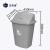 正奇谊 垃圾桶大号户外带盖物业环卫垃圾桶 灰色有盖 40L
