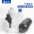 垒固 HDPE塑料圆瓶带刻度试剂瓶带内盖分装瓶 黑色小口500ml（5个）