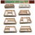 定制适用粉笔盒收纳盒讲台实木办公桌面杂物收纳盒教室讲桌粉笔收纳盒 3格褐色