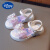迪士尼（Disney）女童凉鞋夏款2024新款时尚洋气爱莎公主凉鞋女孩宝宝轻便凉鞋 米白色 27码 内长17.2cm