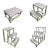 定制铝合金梯子铝合金非标制作工业移动梯凳踏台工程检修登高平台 非标定制二