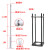 六卿监控立杆组合杆太阳能室外枪机球机摄像头支架防雷3.5/4/6米2 红色