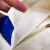 海斯迪克 帆布包手提立体帆布袋 蓝色飘带米白底色空白款 1个 HKCX-309