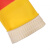 群生天然乳胶双色手套加长加厚橡胶家务防水超长耐油防污手套 红＋黄(群生双色(20双) S
