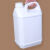加厚食品级白色塑料方桶酒精消毒液桶山茶油桶水桶2.5/5/10升kg斤 5L大口乳白色 2个