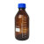 补料瓶发酵罐取样瓶废液瓶缓冲瓶负压吸引器取样瓶流动液相瓶GL45塑料孔盖试剂瓶单通两通三通四通 1000ml棕色蓝盖瓶