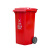 户外清洁大垃圾桶 加厚挂车环卫商场酒店物业分类垃圾桶 单位：套 红色 120L