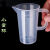 600ml透明塑料调漆杯生产厂家一次性量杯带印刻度杯pp油漆比例杯 半柄小规格