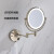 科勒（KOHLER）LED折叠化妆镜卫生间活动壁挂伸缩全铜美容镜子浴 A款银色