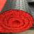 入户门地毯丝圈门垫大门口进门门外可裁剪脚垫子加厚防滑地垫工业品 黑红色 16MM厚 60X80CM