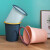 妙然带压圈垃圾桶分类清洁纸篓客厅卧室厨房大容量收纳桶1个 2个装
