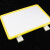 海斯迪克 强磁仓库货架标识牌 信息分类牌展示牌商品标签牌 双磁座+黄色外框A6 HKCX-366