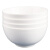 冠维骨瓷碗套装米饭碗面碗大汤碗酒店家用餐具可微波炉洗碗机使用纯白 6英寸澳碗4个装