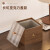 桌面垃圾桶带盖木质中式复古创意迷你办公室酒店客厅废纸篓小 【盖】【胡桃色】桌面垃圾桶