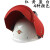 琉璃钢配安全帽式电焊面罩头戴式二氧帽红钢纸焊工 白色 (套装) 白色  (套装)