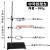 标准铁架台烧瓶夹铁圈十字夹子支架全套方座支架初中物理实验器材 方孔十字夹(不锈钢圈用)/A款用