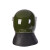 太将玖带面罩防暴头盔防暴保安头盔带透明面罩巡逻头盔勤务盔 绿色
